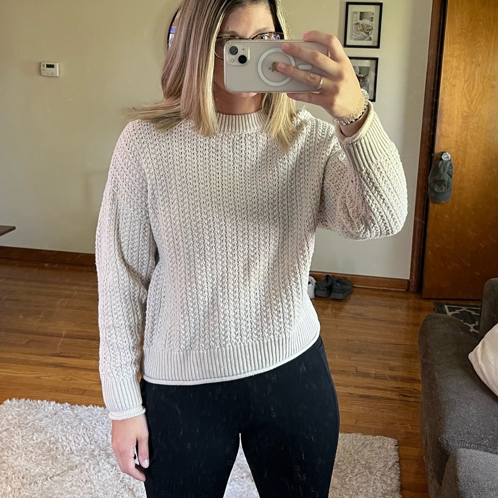 Cream sweater